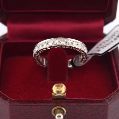 Bague 53 Bague en or blanc et diamants Veretta 58 Facettes