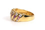 Bague 54 Bague contemporaine or jaune, rubis, diamants 58 Facettes 21786