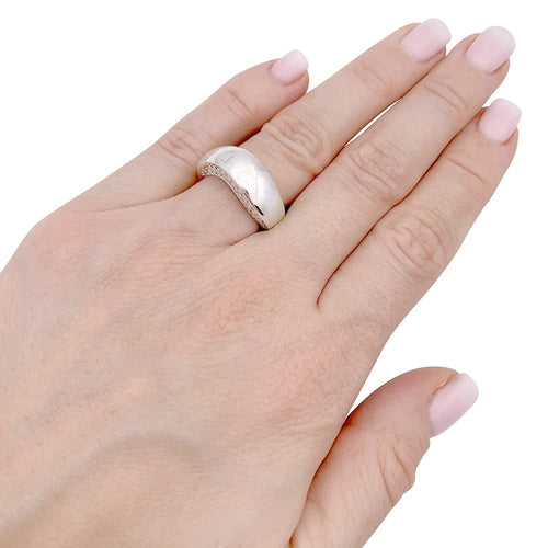 Bague 50 Bague Chaumet, "Valse", or blanc, diamants. 58 Facettes 33285