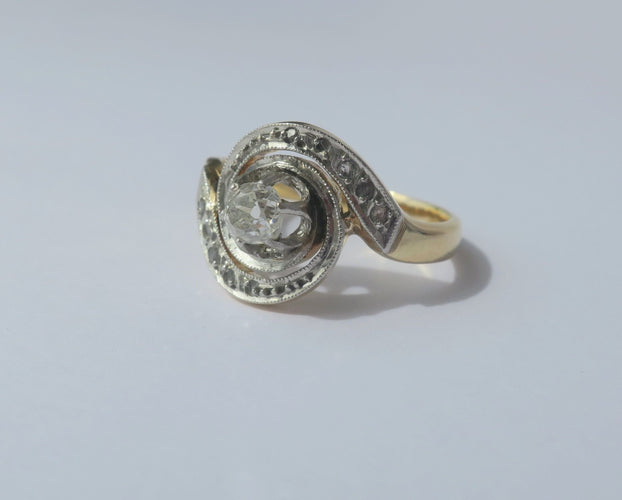 Bague 50 Bague Tourbillon diamants 58 Facettes