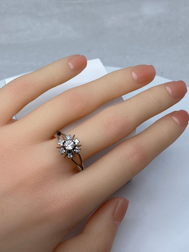 Bague Margueritte en Or blanc & Diamants