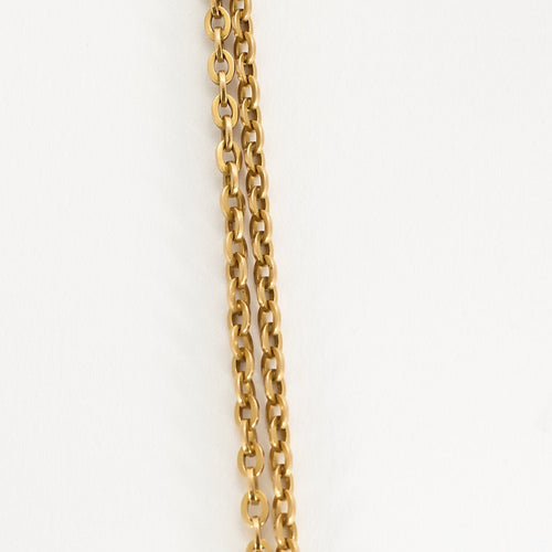 Collier Sautoir en or jaune à maille jaseron ovale 58 Facettes ALB1894X2