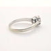 Bague Solitaire or blanc et platine sertie d'un diamant 58 Facettes