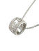 Collier BVLGARI. Collection "Parentesi", collier or blanc 18K et diamants 58 Facettes