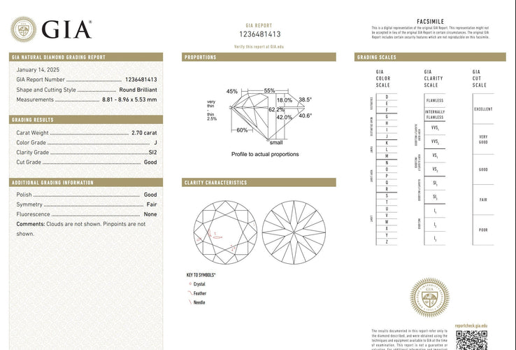 Bague 50 Solitaire - Platine et diamants 58 Facettes 1044