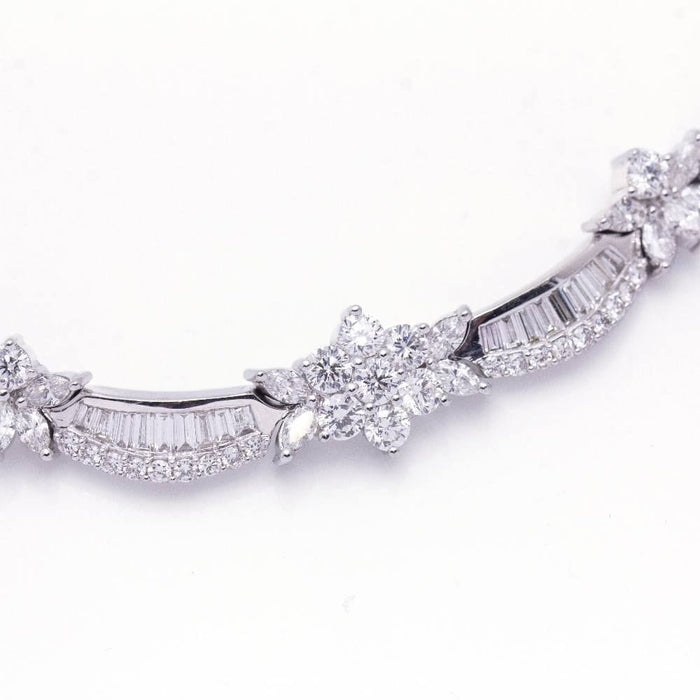 Collier Collier Or Blanc Diamants 58 Facettes D364220LF