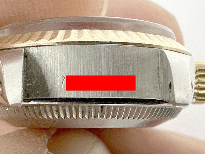 Montre vintage montre ROLEX lady date jubile 6917 26 mm en or & acier automatique 58 Facettes 268181