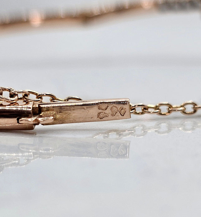 Bracelet Bracelet jonc Napoléon III diamants et or rose 58 Facettes RBDV01
