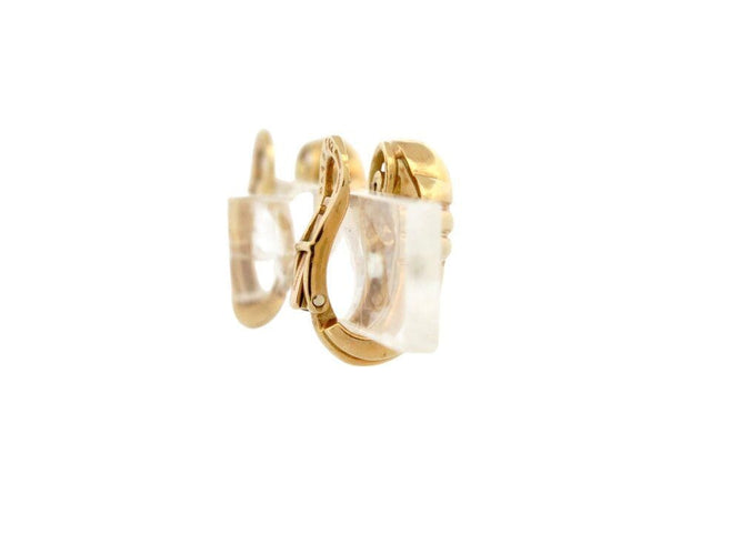 Boucles d'oreilles boucles d'oreilles BULGARI parentesi or jaune 18k 16.3 gr  s 58 Facettes 267994