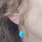 Boucles d'oreilles Boucles d'oreilles en turquoise et diamants, en or jaune 18 carats 58 Facettes PE144