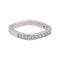 Bague 47 Bague Demi alliance Or blanc Diamant 58 Facettes 4608578CN