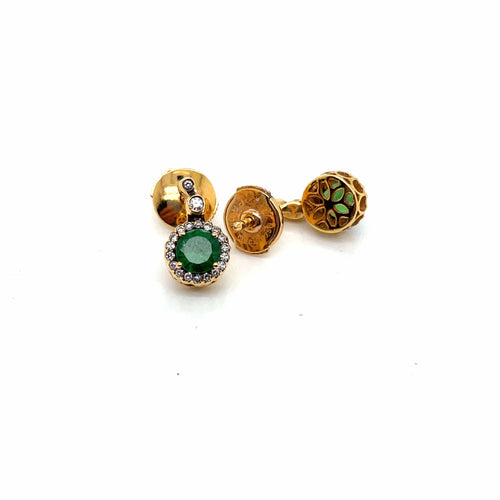 Bague Boucles d Oreilles Sélim Mouzannar Or rose Grenats Tsavorites Diamants 58 Facettes