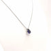 Necklace Solitaire Necklace 1 sapphire 0.75 ct 58 Facettes