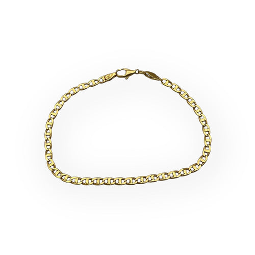 Bracelet maille marine en or jaune 750 (18k)