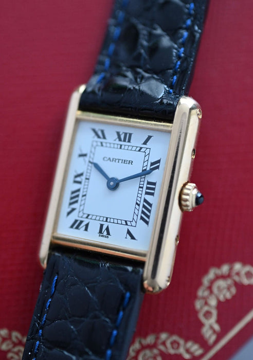 Montre CARTIER - Montre Tank Louis or jaune 58 Facettes