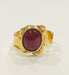 Bague Bague tourmaline rose or jaune 58 Facettes