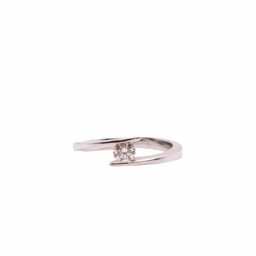 Ring 52 Diamond Solitaire Ring white gold 58 Facettes