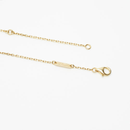 Collier Van Cleef & Arpels - Collier Lucky Alhambra Heart or jaune - nacre blanche 58 Facettes vca-n-yg-hrt-mop