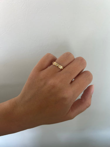 Bague 53 Bague vintage en diamant 18 carats 58 Facettes