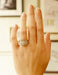 Bague 52 Bague 1950 diamants or blanc 58 Facettes A9839