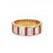 Bague 53 Bague vintage en or jaune avec diamants et rubis 1 carat 58 Facettes G13893