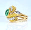 Bague 51.5 Bague en or jaune et platine, émeraude et diamants 58 Facettes AB539
