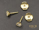 Boucles d'oreilles Boucles d'Oreilles Puces Diamants Or Jaune 58 Facettes A10509
