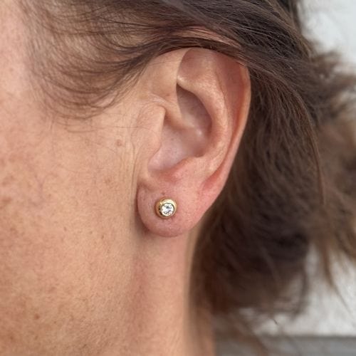 Boucles d'oreilles Boucles d'oreilles à tige en diamant de 0,36 ct 58 Facettes 37876