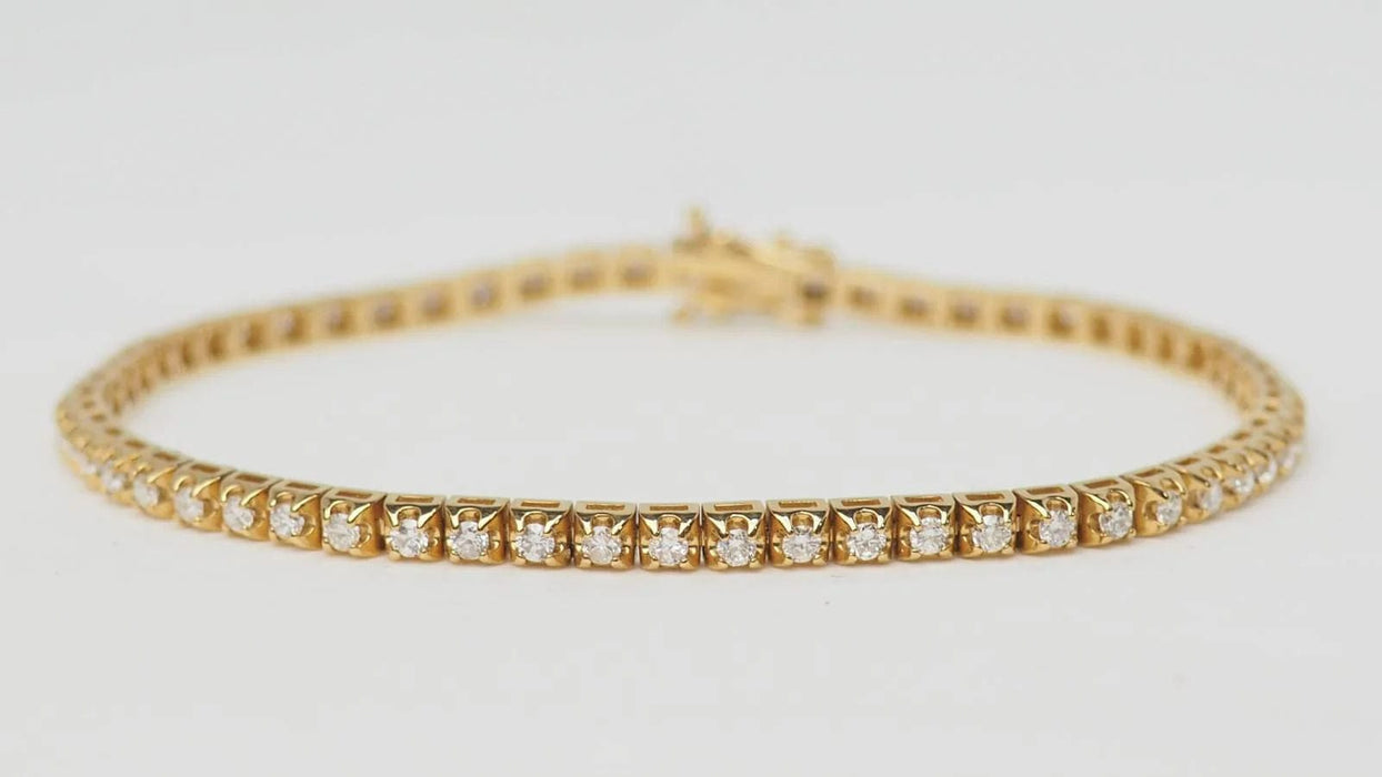 Bracelet Bracelet rivière en or jaune et diamants 1,50ct 58 Facettes 32843