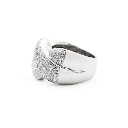 Bague Bague Recarlo en or blanc avec diamants de 2 carats 58 Facettes