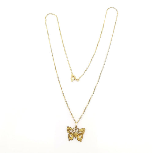 Collier Collier papillon or jaune 58 Facettes