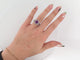 Bague 55 bague MATY or blanc amethyste et diamants 58 Facettes 259030