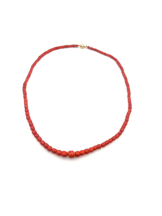 Collier Collier corail de Sardaigne et fermoir doré 58 Facettes