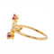 Bague 53 Bague Feuille Or jaune Rubis 58 Facettes 3079739CN