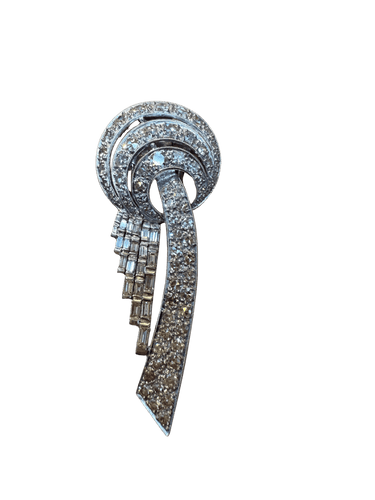 Broche Broche Art Déco en platine et diamants – Pièce transformable 58 Facettes 1.0000876/3