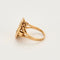 Bague 47 Bague or rose et gris, saphir et diamants 58 Facettes RAM2687