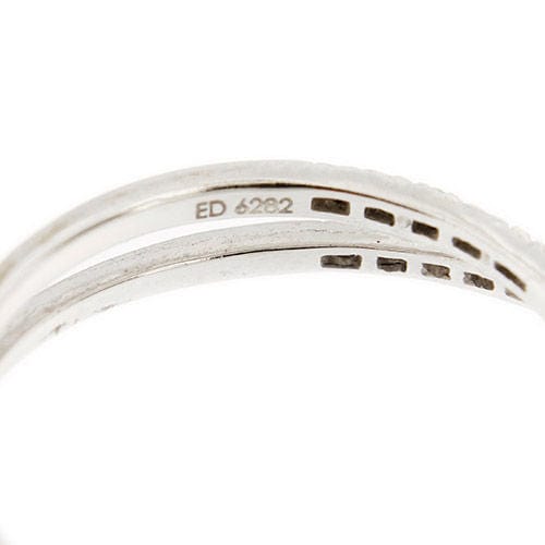 Bague 55 MAUBOUSSIN - Bague double avec diamants 58 Facettes 38611