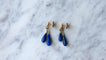 Boucles d'oreilles Boucles d'Oreilles Goutte Lapis Lazuli sur Or Jaune 58 Facettes