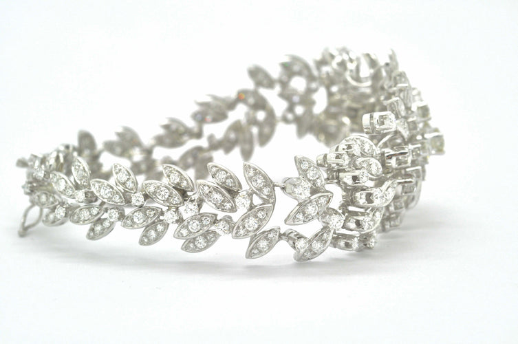 Bracelet Bracelet en or blanc avec diamants de 6,30 ct 58 Facettes