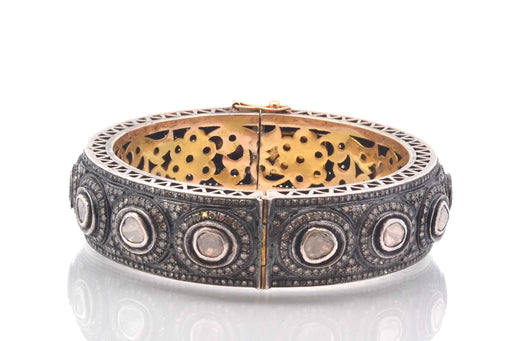 Bracelet Bracelet vintage roses de diamants en or et argent 58 Facettes 25762