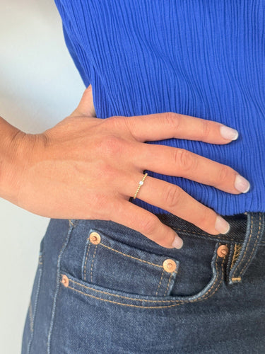 Bague 54 Bague Solitaire n°5 or jaune et diamant 58 Facettes INV050