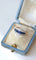 Bague Bandeau Art Deco Saphirs Calibrés et Diamants
