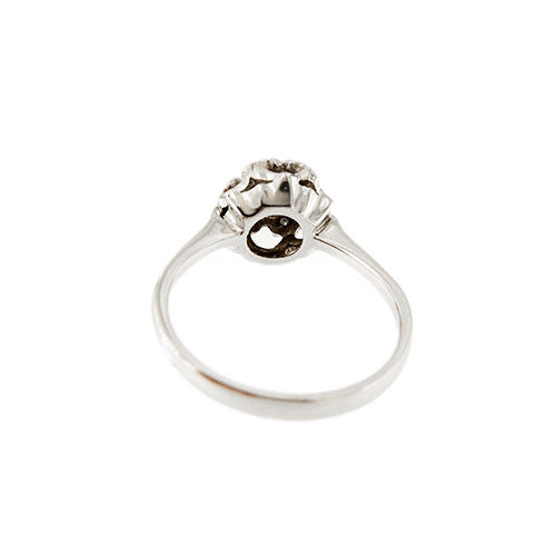 Bague solitaire avec diamants de 0,24 ct
