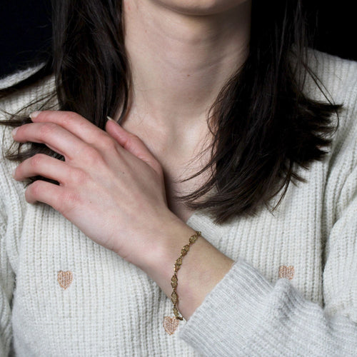 Bracelet Bracelet en or jaune filigrané 58 Facettes 24-330B