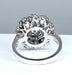 Ring 51 White gold daisy ring with diamonds 58 Facettes AB304