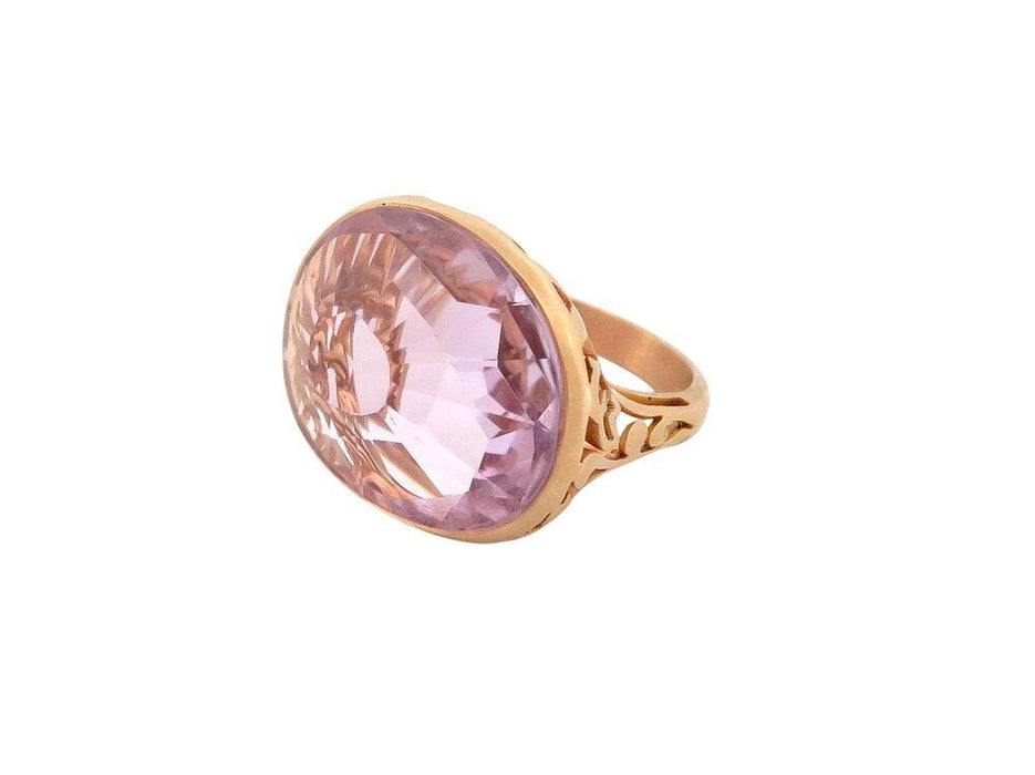 Bague 59 bague POMELLATO arabesque en or rose sertie pierre amethyste 58 Facettes 263008