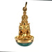 Buddha Pendant Gold & Amazonite 58 Facettes