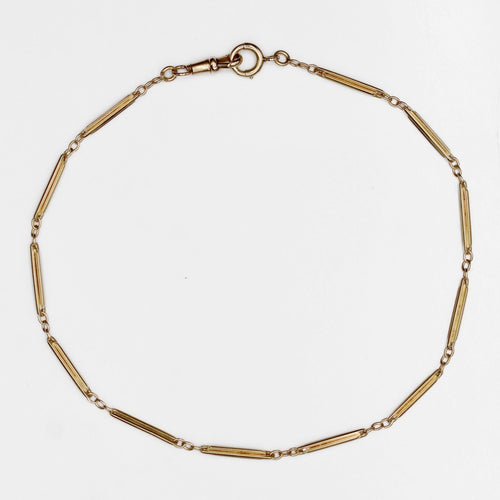 Collier Chaine ancienne en or jaune ras du cou 58 Facettes 24-270