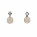 Earrings Old diamond pearl earrings 58 Facettes 23-375