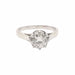 Bague Solitaire or blanc platine et diamant 58 Facettes